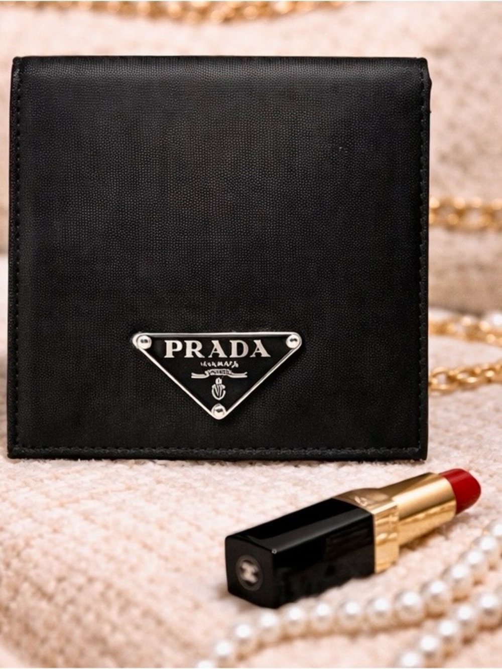Prada Black Nylon Wallet w/ Iconic Triangle Logo 🖤 | Minimal Luxe Staple - Picture 2 of 7